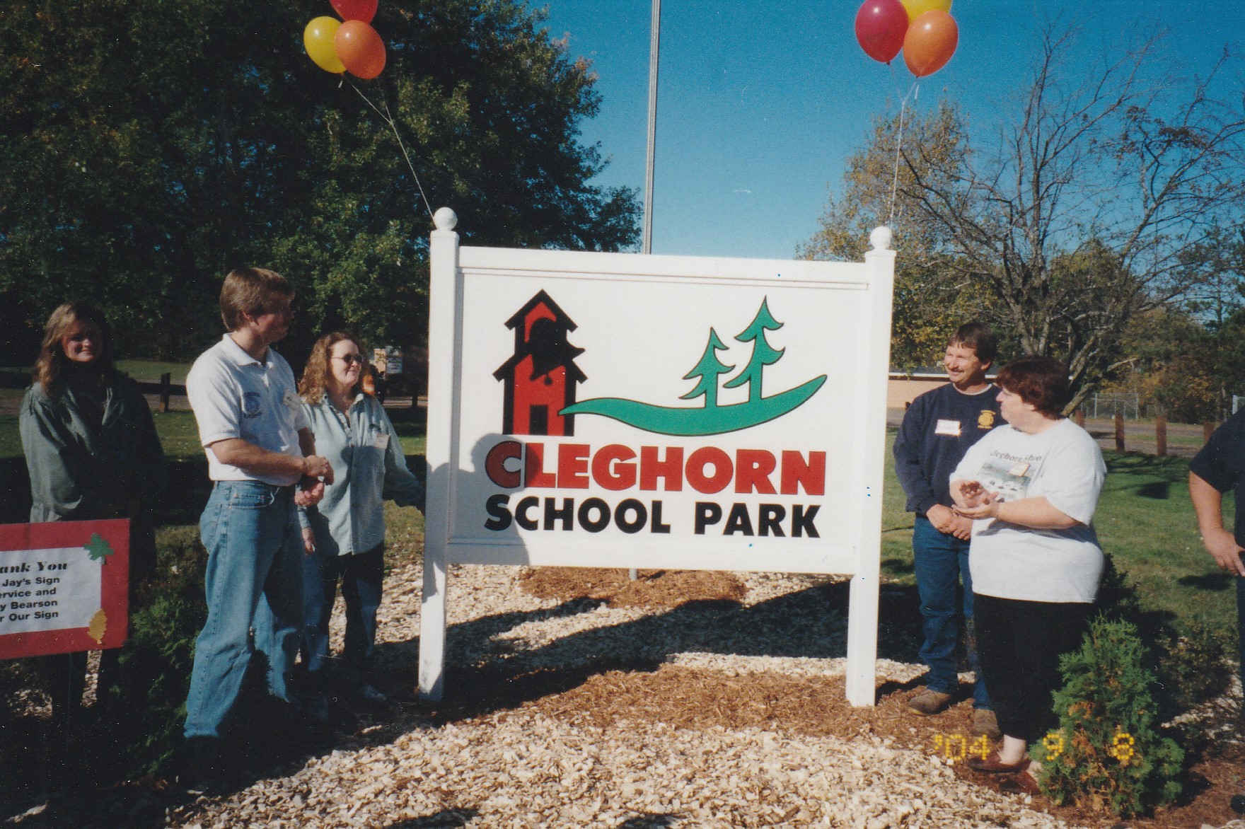 Cleghorn School Park Dedication